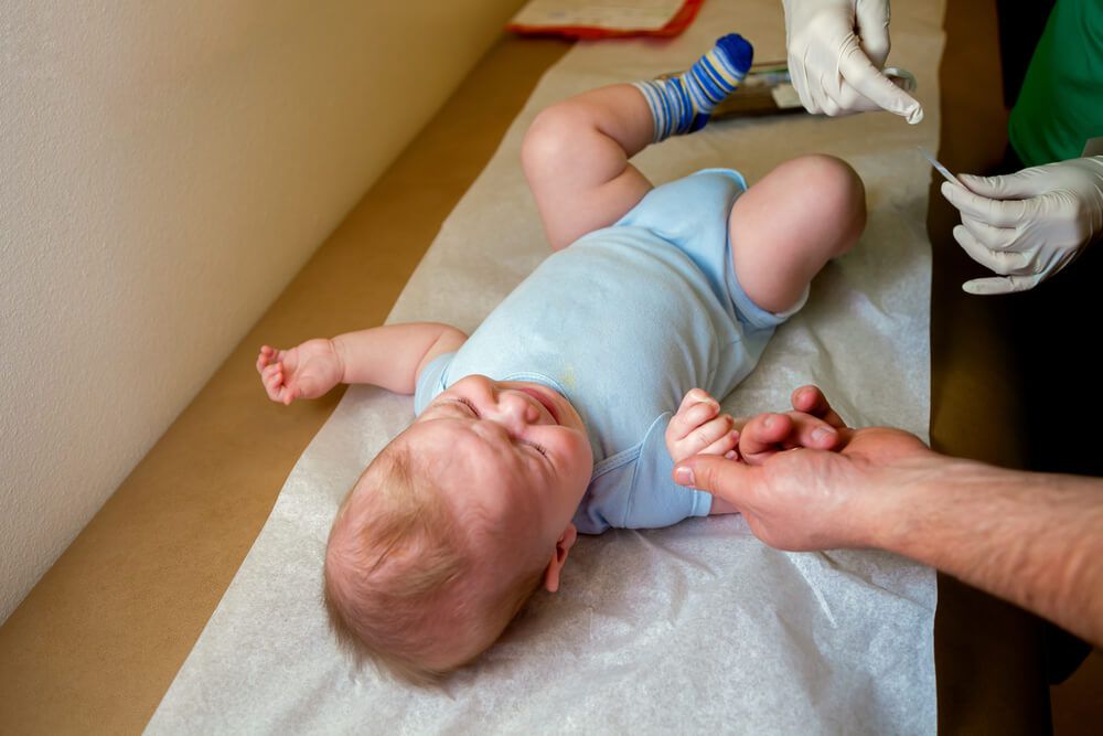 Fussy baby at pediatric walk in clinic