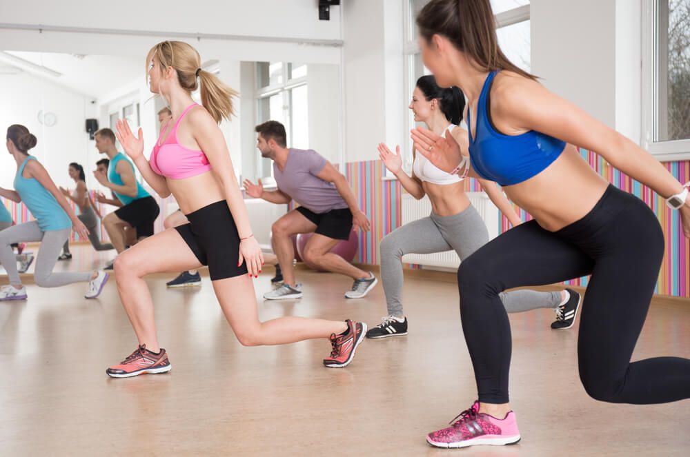 Group aerobic exercise to relieve back pain